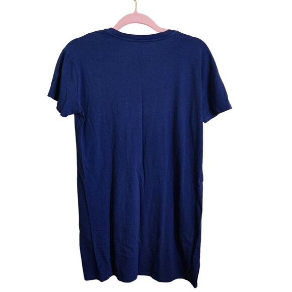 Everlane Organic Cotton Weekend Tee Dress Royal Blue Size S - Picture 2 of 6